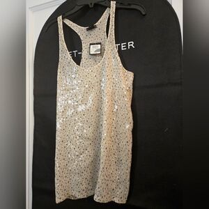 Racerback Sequin Tank Top, Club Monaco, XS, NWT
